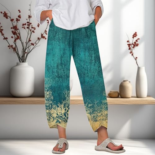 MARSVOVO Women’s Pants Comfy Loose Wide Leg Trousers High Waisted Split Business Beach Slacks with Pockets2