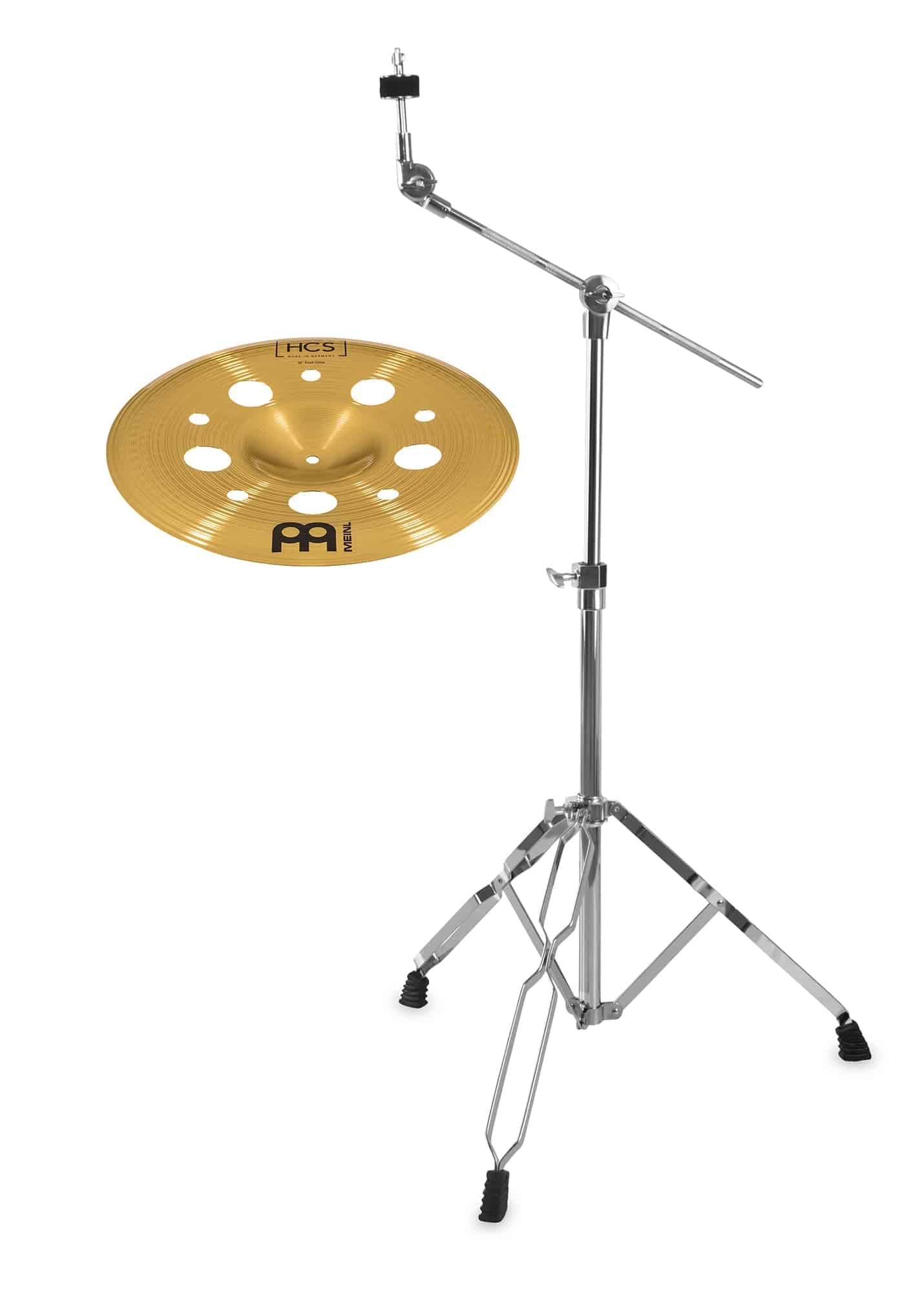 Meinl HCS Trash China - Set da 16", modello: HCS16TRCH - lega MS63 - Finitura: tradizionale - Caratteristica: Calda/Armonica - Incl. supporto per vasca
