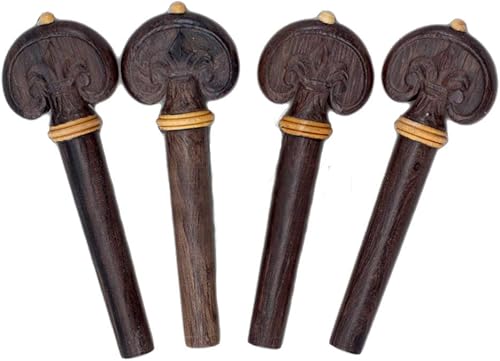 Miniatura 4 de SKY Juego de clavijas talladas a mano de violín de azufaifa de 44 de tamaño completo