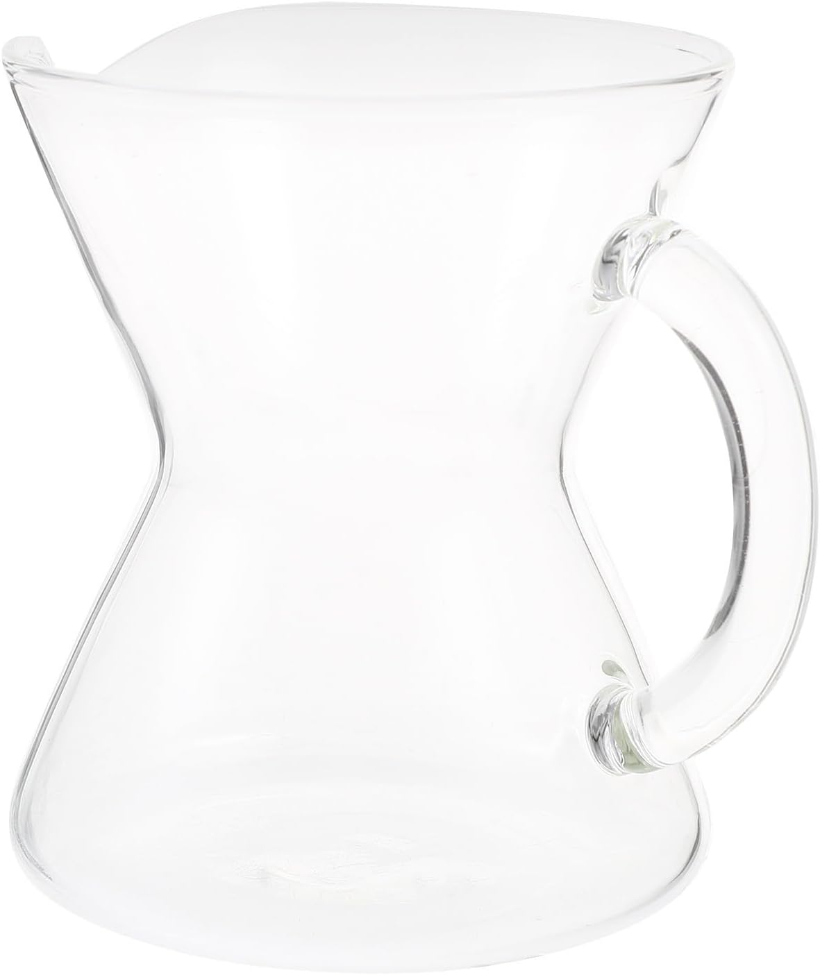 300ml Glass Coffee Pot with Anti-scalding Feature and Easy to Pour Design, Creative and Stylish Mini Hand Brew Coffee Kettle for Home, Office, and Travel
