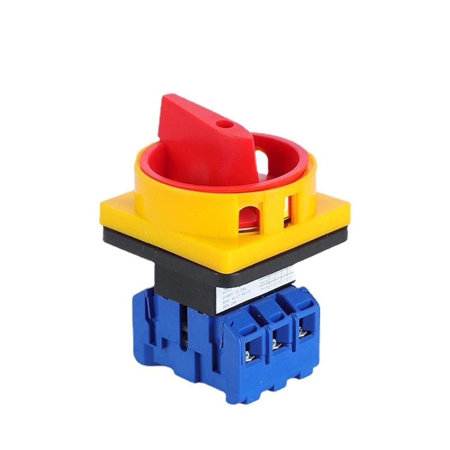 Isolator Switch YMD11-40A 690V Universal Power Control 3/4P Changeover Cam Switches 6/8 Terminal Sliver Contacts 1Pcs(40A 3P)