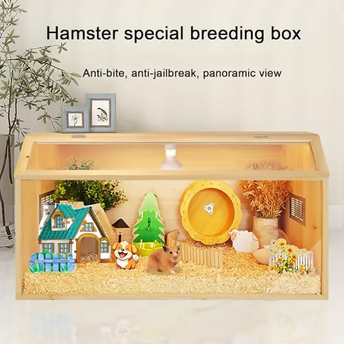 Cage pour hamster résistante à la mastication, enclos anti-fuite 80x40x40