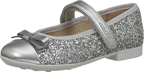 Geox Damen Jr Plie' A Ballerinas 39 EU Silber,Silber,39 EU
