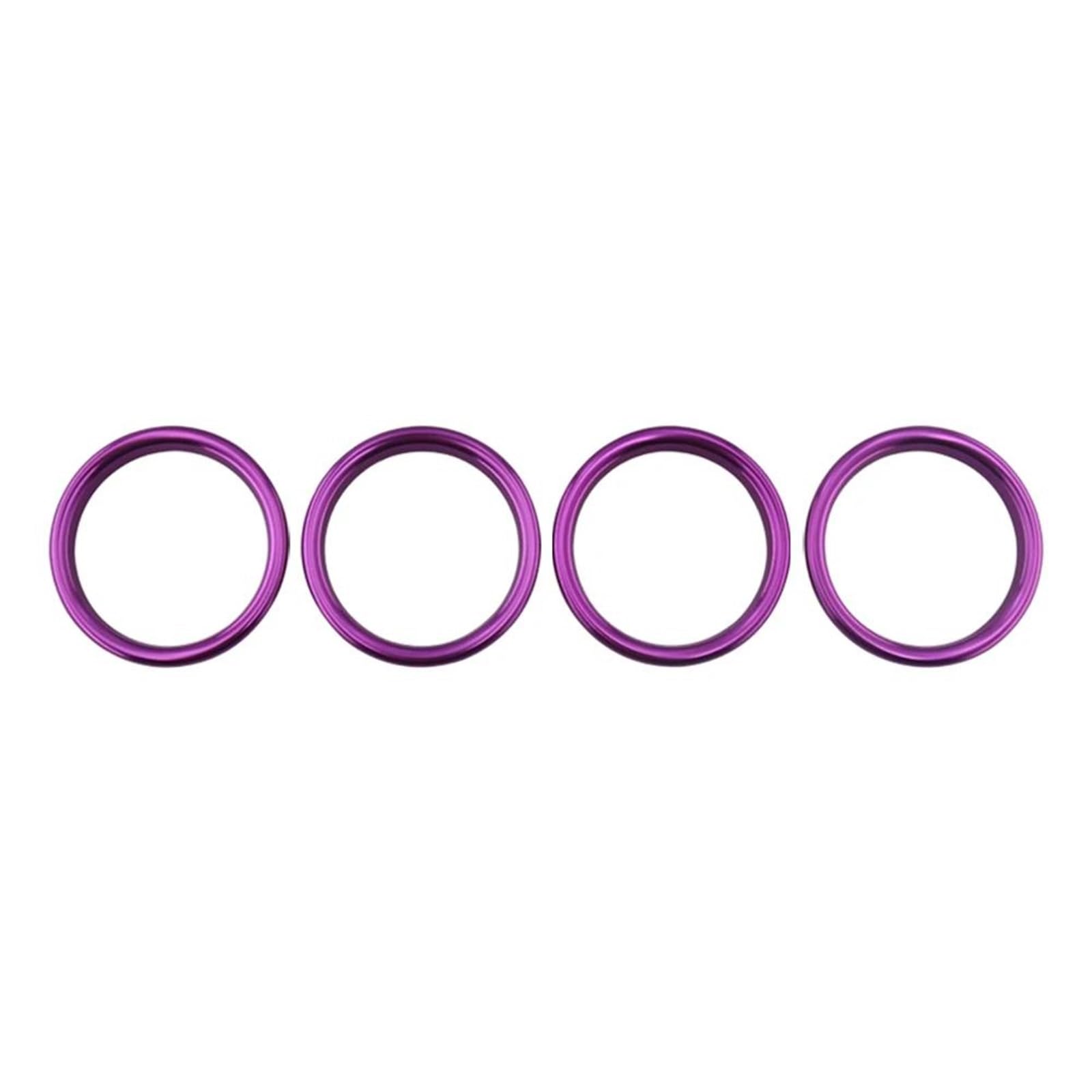 Car Air Outlet Decorative Ring Stickers for A3 S3 8V RS3 Sedan Sportback Limousine Q2 SQ2 GAB for Sline Quattro Vent Trim Cover(Purple)