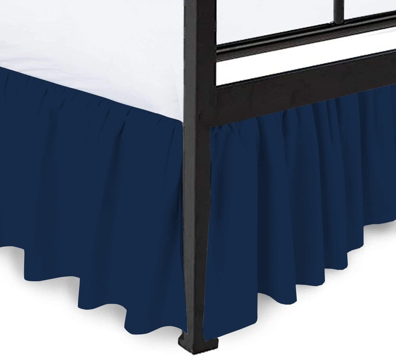 Sage Solid, Queen Size Dust Ruffled Bed Skirt, 800 Thread Count 100% Egyptian Cotton 18" inch Drop Split Corner Ruffle Bed Skirt, Wrinkle & Fade Resistant