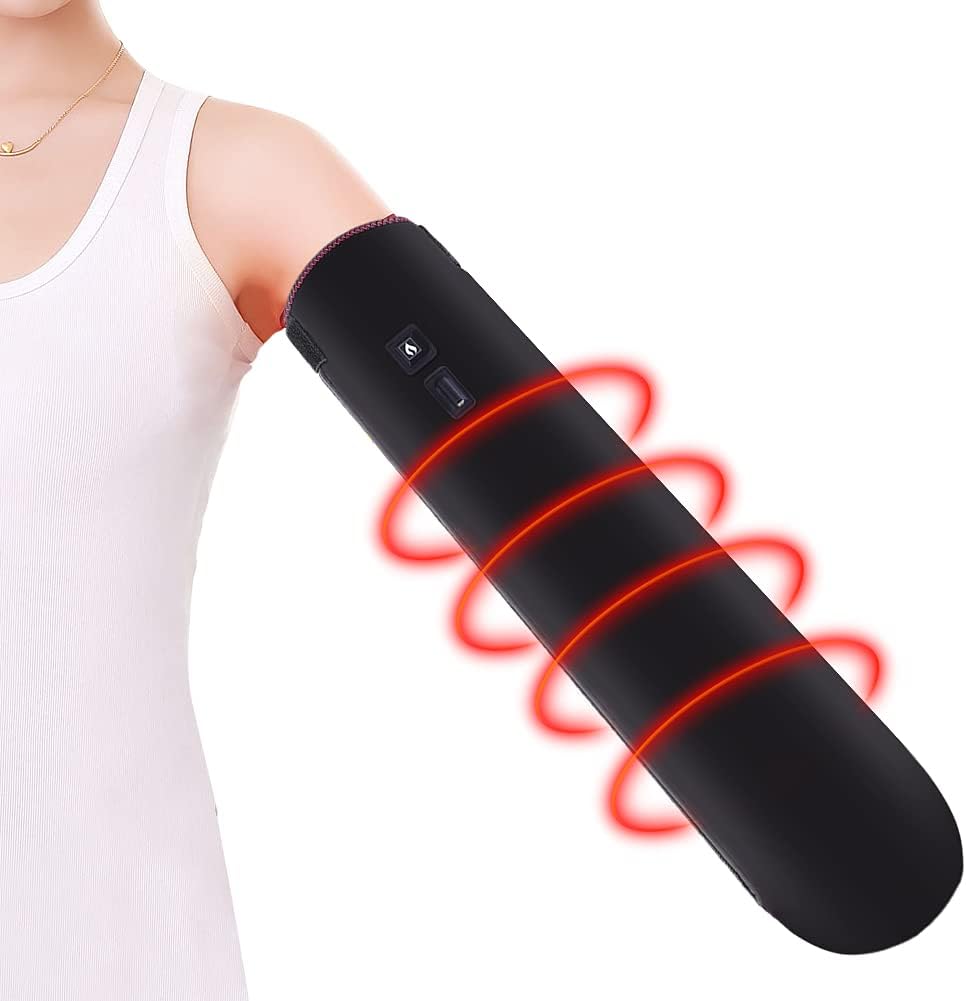 24.4Inch Ultra Long Heated Glove for Hand Wrist Elbow, Electric Hands Warmer Therapy Heated Elbow Wrap with 3 Heat Settings for Carpal Tunnel, Stiff Joint, Arthritis, Finger Numbness