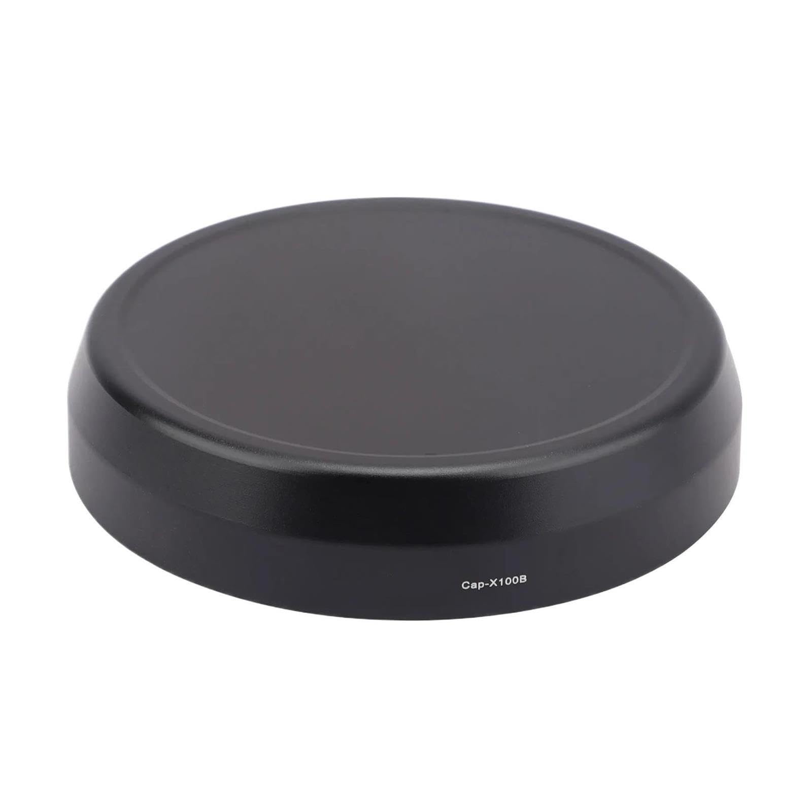 Cap-X100B Tapa de Lente de Metal Compatible con cámara Fuji X100F X100S X100T X100 X70 Negro