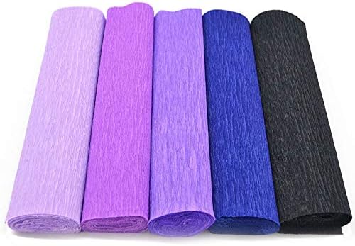 Miniatura 2 de PEPPERLONELY Rollos de papel crepé - 98.4 x 9.8 in, azul rey