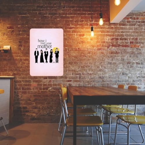 Image of Zesta Bathroom Decor Items Washroom Decor Tin Sign | Aesthetic Posters Wall Poster for Bedroom | Magnetic Cafe Decoration Items /Restaurant Decorations Items | Quirky Home Decor Bar Accent (Himym)