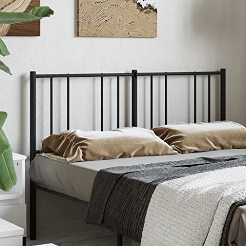 Lumanois Cabecero de Repuesto de Metal Negro 135 cm,Mobiliario,Cabeceros y pies de Cama,3.95kg-352512
