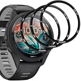 Joeyu (3 pezzi) Pellicole Protettive per Garmin Forerunner 265S 42mm,vetro temprato,Durezza 9H,Anti-Frankmentazione,Senza Bolle,Anti-Graffio,vetri