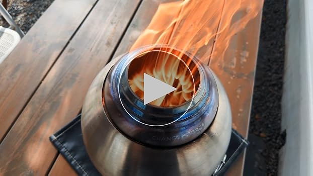 Amazon | CHANGE MOORE 新升级 二次燃焼焚き火台 球形 150%の燃焼効率