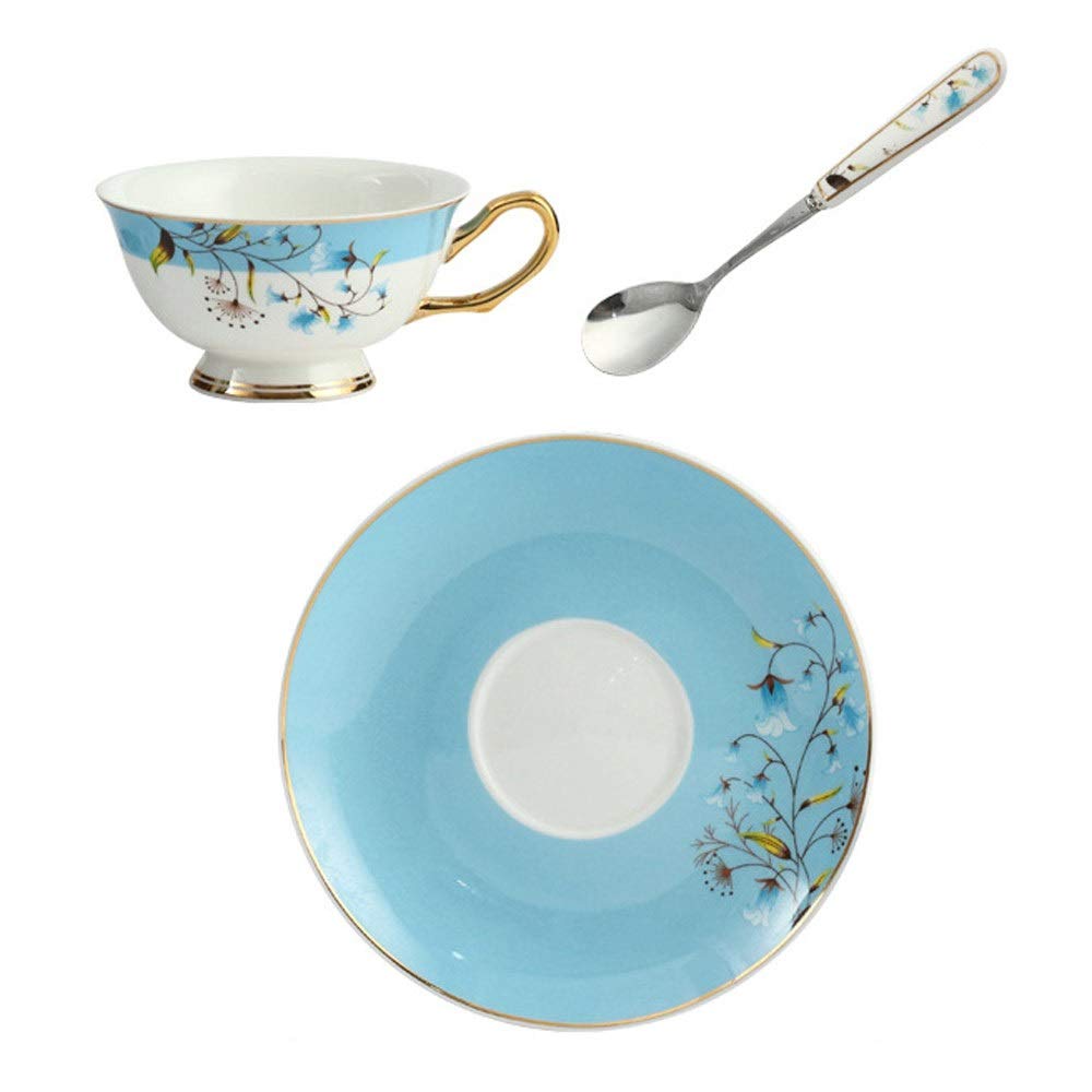 Luxueuse tasse de nouveauté de 200ml en porcelaine fine avec sa soucoupe design