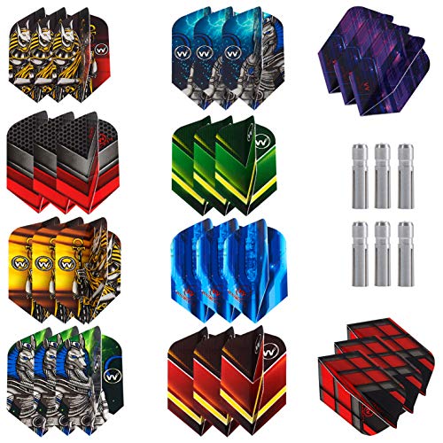 Whimlets Dart Flights and Accessories – Slim Shape Darts Flights with Flights Protectors, Darts Accessories Kit… - Thumbnail 7