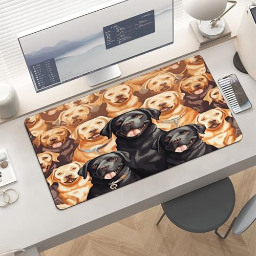 Labrador Retriever Dogs Desk Pad Large Office Desk Mat miniatura 6