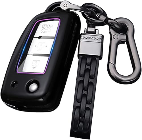 Miniatura 10 de ontto Ajuste para Nissan Flip Key Fob Cover ABS Car Key Case Carcasa para Rogue Rogue Select
