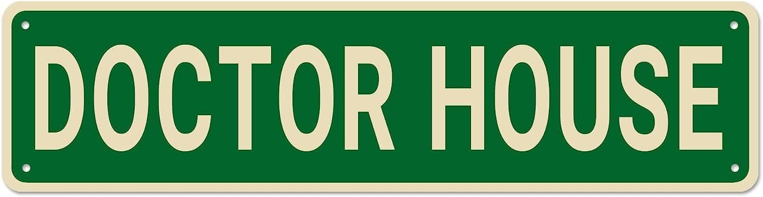 Peiyeety A004 Vintage Metal Tin Signhouse Vintage Sign, Retro Wall Decor For Home, Bar, Garage, Cafe, Man Cave, Clinic, Office, Rustic Wall Art For Indoor And Outdoor Decoration, 4X16 Inch