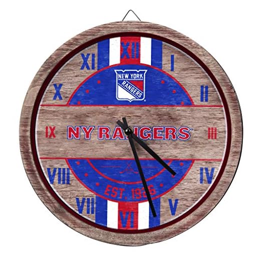 FOCO NHL Wooden Barrel Wall Clock