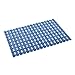 I FRMMY Non Slip Shower Floor Mat with Drain Hole- Anti-Slip and Mold Resistant- 25 x 16 inch (Blue)
