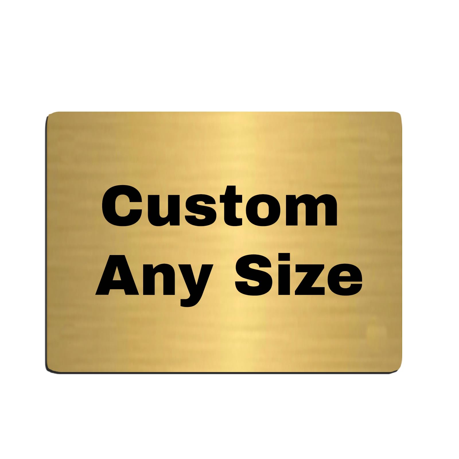 Generic Custom Any Size Brass Plaques Engraved Name Plate for Frame/Display Case/Artwork