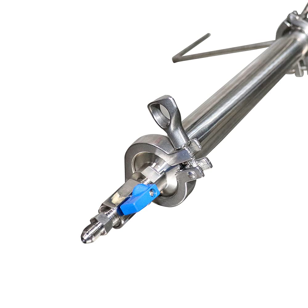 Closed Loop Extractor, Extractor Pressurized Extractor Kit Used to Extract from Plant Leaves, Stainless Steel Vacuum Chamber/Tube 45 Gram with Tripod for Plant Leaves, Herbal & Cosmetic Use