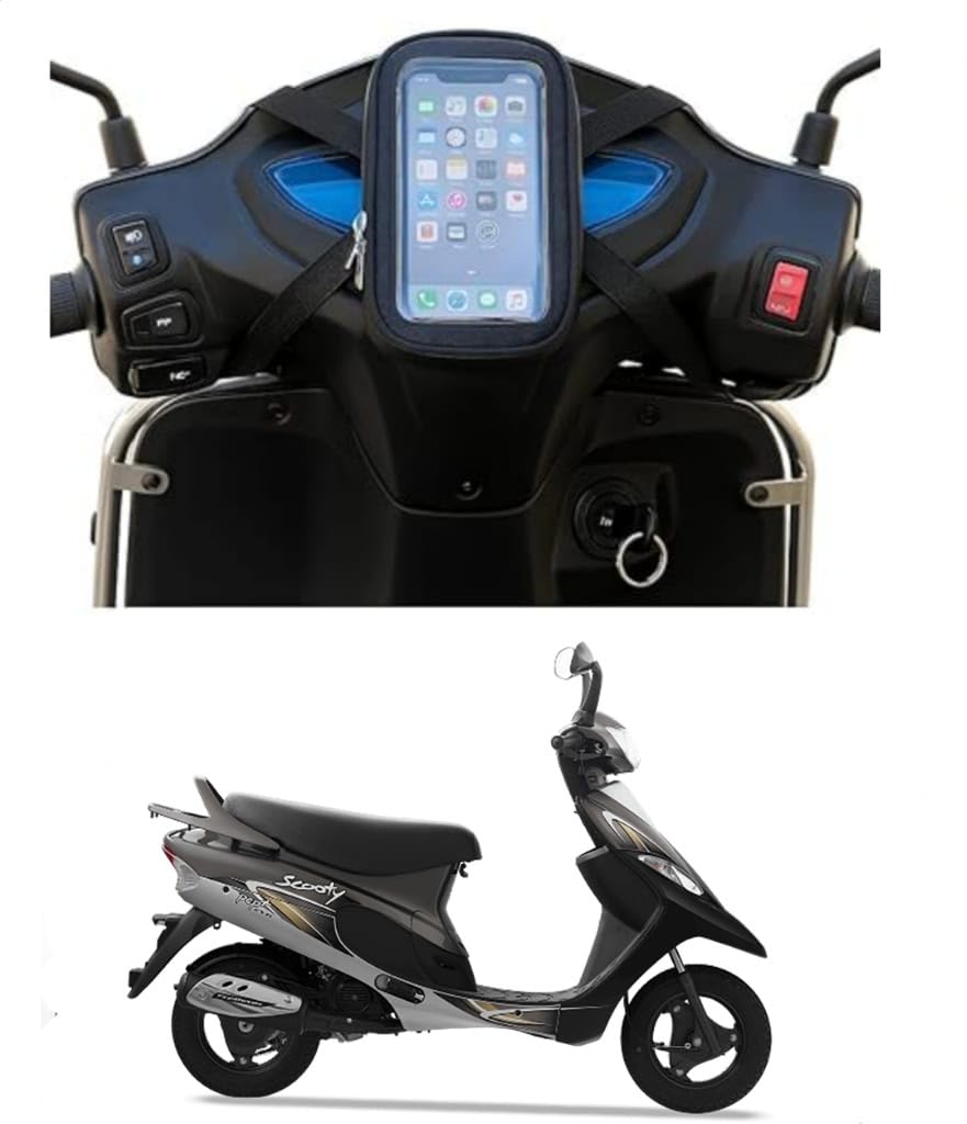 NISHI Universal Mobile Holder/Stand/Mount Pouch for Scooters Scooty (TVS Scooty Pep)-picture-17