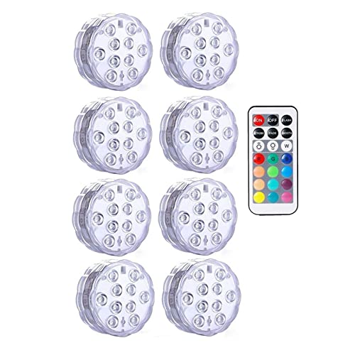 Luces LED bajo el agua sin filtraciones IP68 lámpara multicolor para decoración exterior