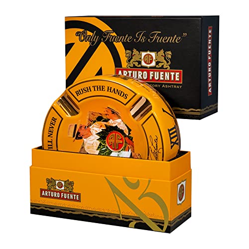 Limited Edition Large 8.75 Arturo Fuente Porcelain Cigar Ashtray Yellow