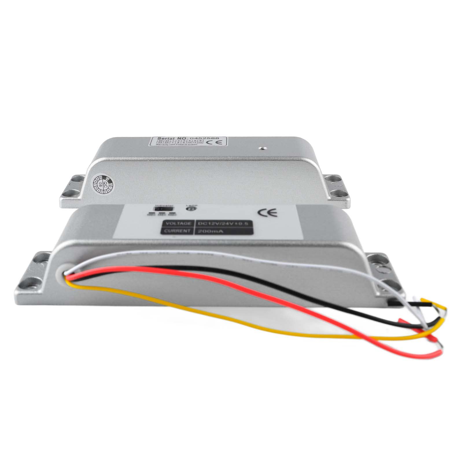 Cerradura de Perno de Caída Eléctrica con Retardo Ajustable 12V-24V para Seguridad en el Hogar y Control de Acceso Aleación de Aluminio
