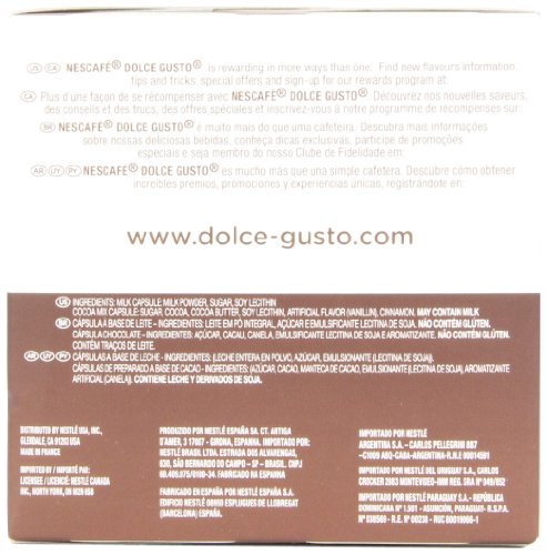 Nescafe Dolce Gusto for Nescafe Dolce Gusto Brewers, Chococino, 16 Count