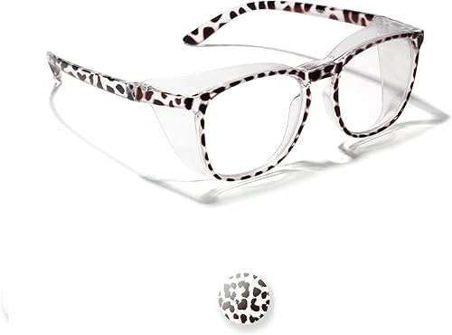 Miniatura 9 de LianSan Gafas de seguridad antivaho de gran tamaño para enfermeras, gafas de seguridad con certificación Z87.1 para mujeres, protección UV cuadrada