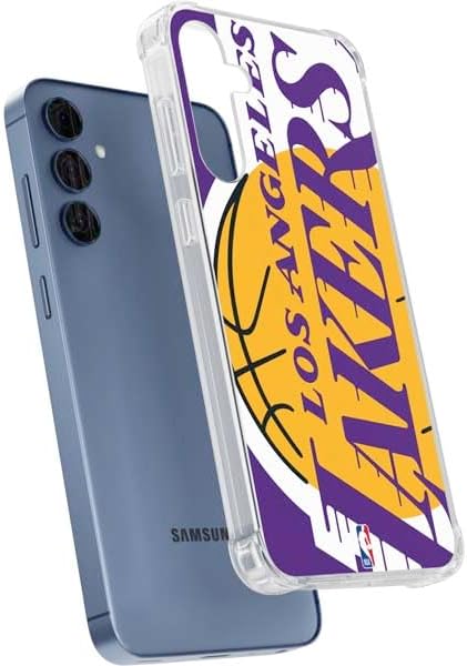 Skinit Clear Phone Case Compatible with Galaxy S24 - Officially Licensed NBA Los Angeles Lakers Large Logo Design