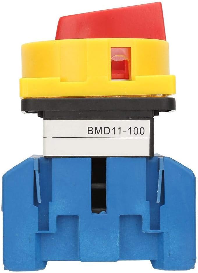 Rotary Switch, Load Circuit Breaker Switch,80A/100A Load Circuit Breaker Switch 3-Pole 2-Position Rotary Cam On-Off Power Switch(100A)