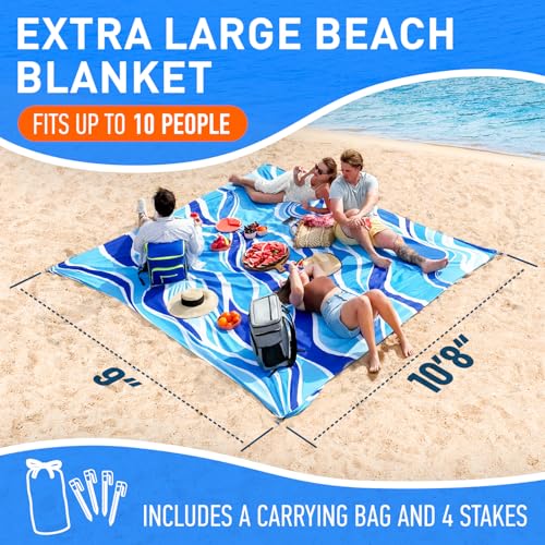 Couverture de camping imperméable grand tapis de plage pliable extérieur - 3