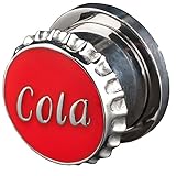 Schraubtunnel mit außergewöhnlichem Cola Kronkorken Design aus 316 L Chirurgenstahl