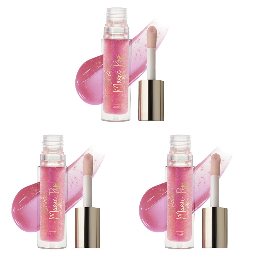 MARS Candylicious Sheer Lip Gloss for Women | Hydrating & High Shine | Lightweight | Non-Sticky | Enriched with Vitamin-E, Hyaluronic Acid & Avocado Ester (4.0ml) (09-MAGIC POP) (Pack of 3)-picture-22