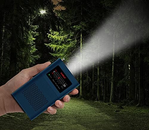 LIJIANI Pocket AM FM Radio Portable Transistor with Emergency Flashlight,Battery Operated Replaceable Battery(Included),Ultra-Long Antenna Best Reception(AM+FM)