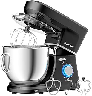 COSTWAY Stand Mixer, 6-Speed 7.5 QT Tilt-head Electric Kitchen Food Mixer 660W