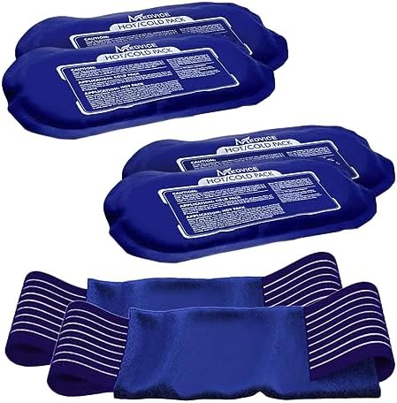 View of Amazon.com: Medvice 2 Reusable Hot and Cold Ice Packs for Joint Pain ...