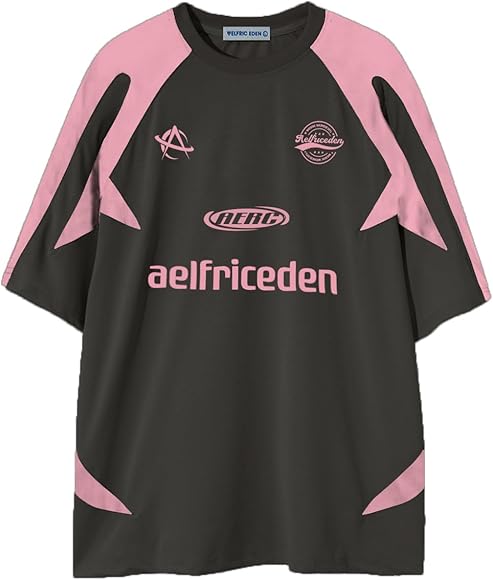 Aelfric Eden Herren Oversized Baseball Tshirt Damen Y2K T-Shirt 