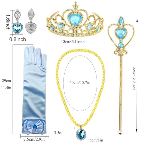 Set 6 Accesorios Disfraz Princesa Jasmine Niñas miniatura 4