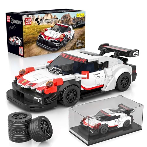 Mould King Speed Champion Car Building Toys with Acrylic Display