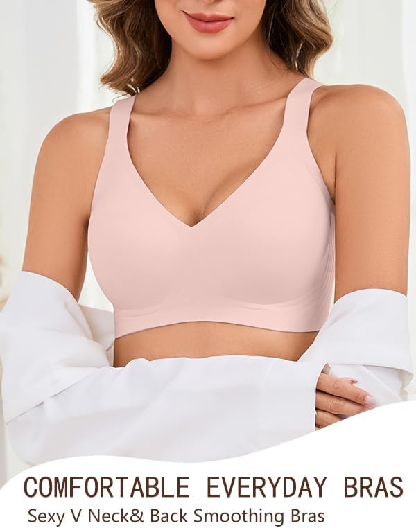 Womens Wireless Bras for Women No Underwire Push Up Bra Seamless Full Coverage Everyday Bras Regular and Plus Size - Image 6