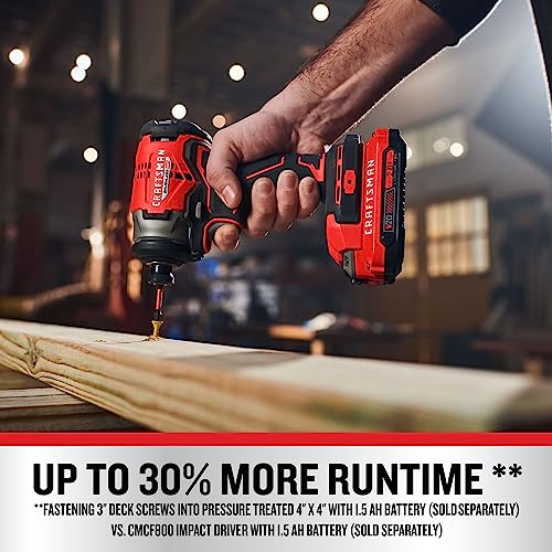 CRAFTSMAN V20 Cordless Impact Driver, 1/4 inch, Bare Tool Only (CMCF813B) - image 3