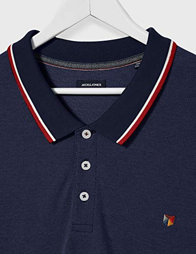 Jack & Jones Jprwin Polo SS PS, Giacca Blu Scuro
