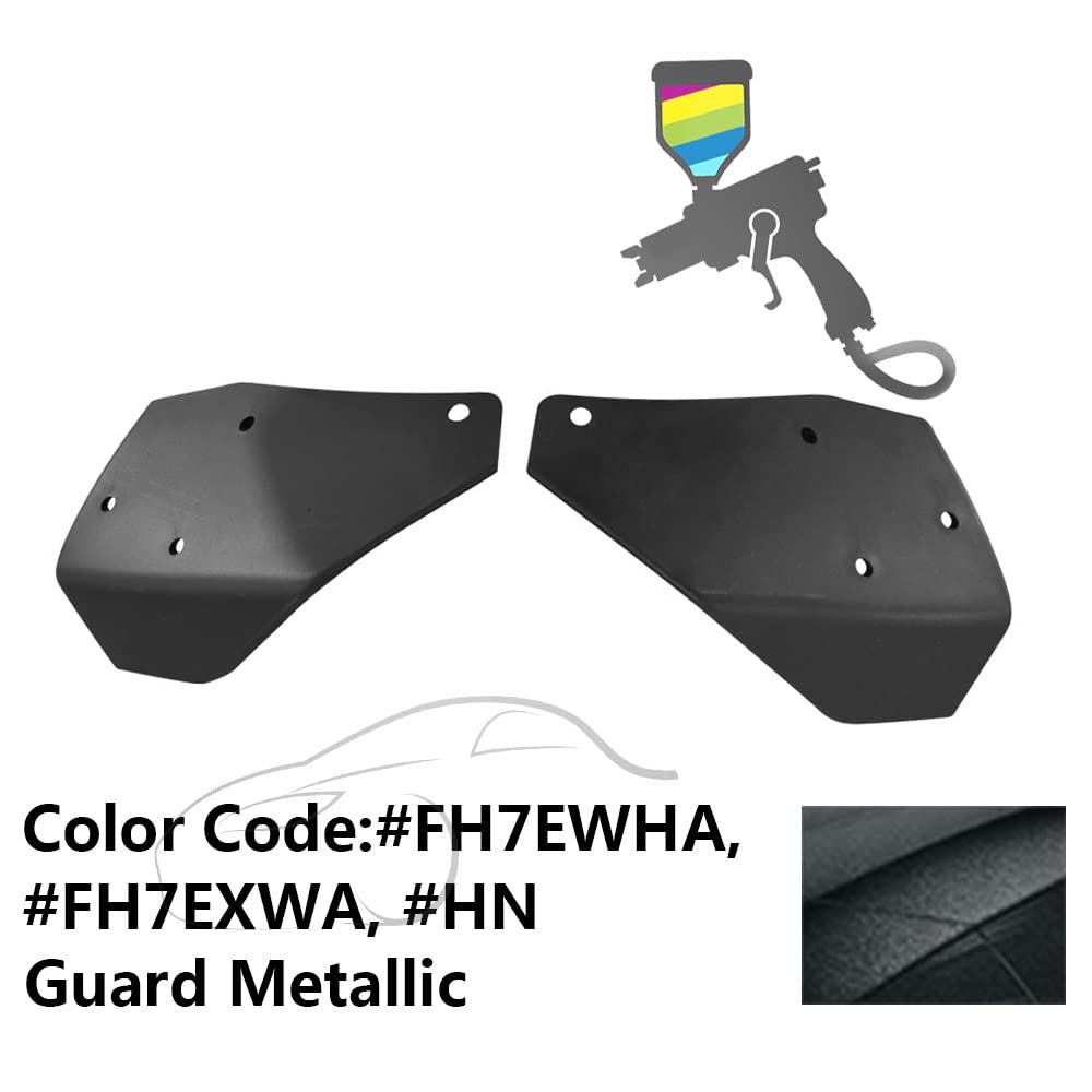 IKON MOTORSPORTS, Front Bumper Corner Winglet Splitters Compatible with 2015-2023 Ford Mustang, GT Style Painted #HN Guard Metallic PP Canard Front Spoiler Winglets Guard Pair, 2016 2017 2018 2019