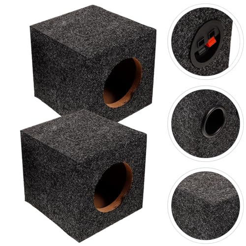 Boîtier de subwoofer voiture UKCOCO en bois foncé acoustique performant - 7