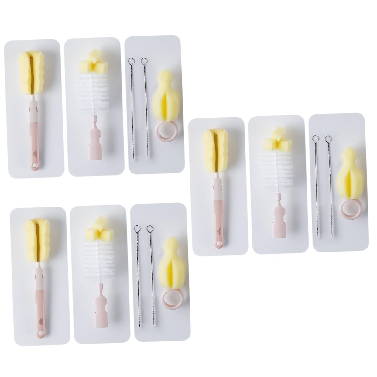 FRCOLOR 3 Set Di Spazzole Per La Pulizia Delle Bottiglie Spazzole Per Bottiglie D'Acqua Spazzole Con Manico Kit Per La Pulizia Trasparente Spazzole Per Bottiglie Spazzole Per La