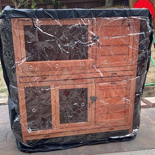 Housse de clapier à lapin imperméable pour protéger la cage du jardin ou de la terrasse - 4