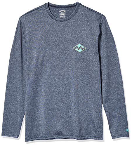 Billabong Men's Warchild Loose Fit Long Sleeve Rashguard, Navy Heather, XL